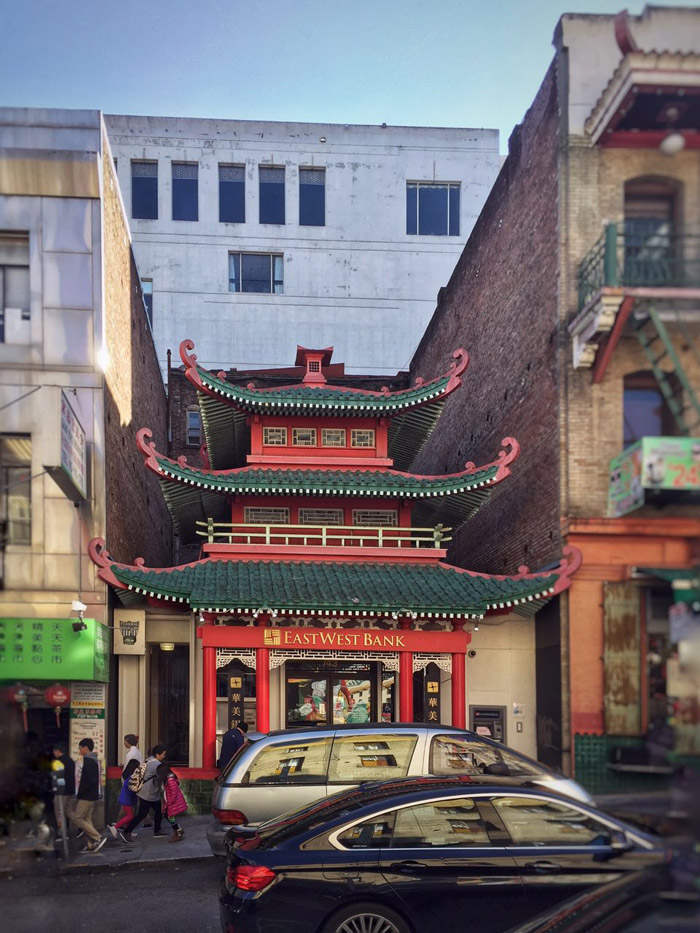 East West Bank Building in Chinatown