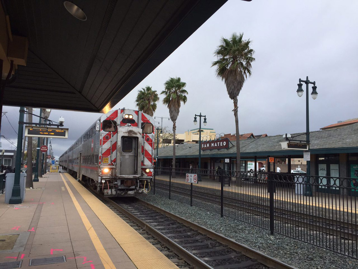 Caltrain Station at San Mateo
